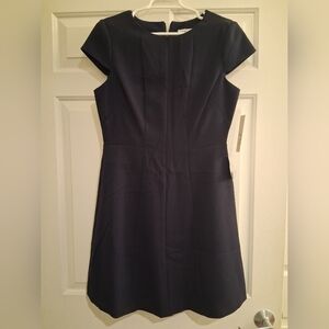 Eliza J Flared Dress Size 8 Navy Blue NWT